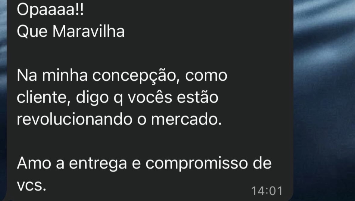 Mensagem sobre compromisso e entrega